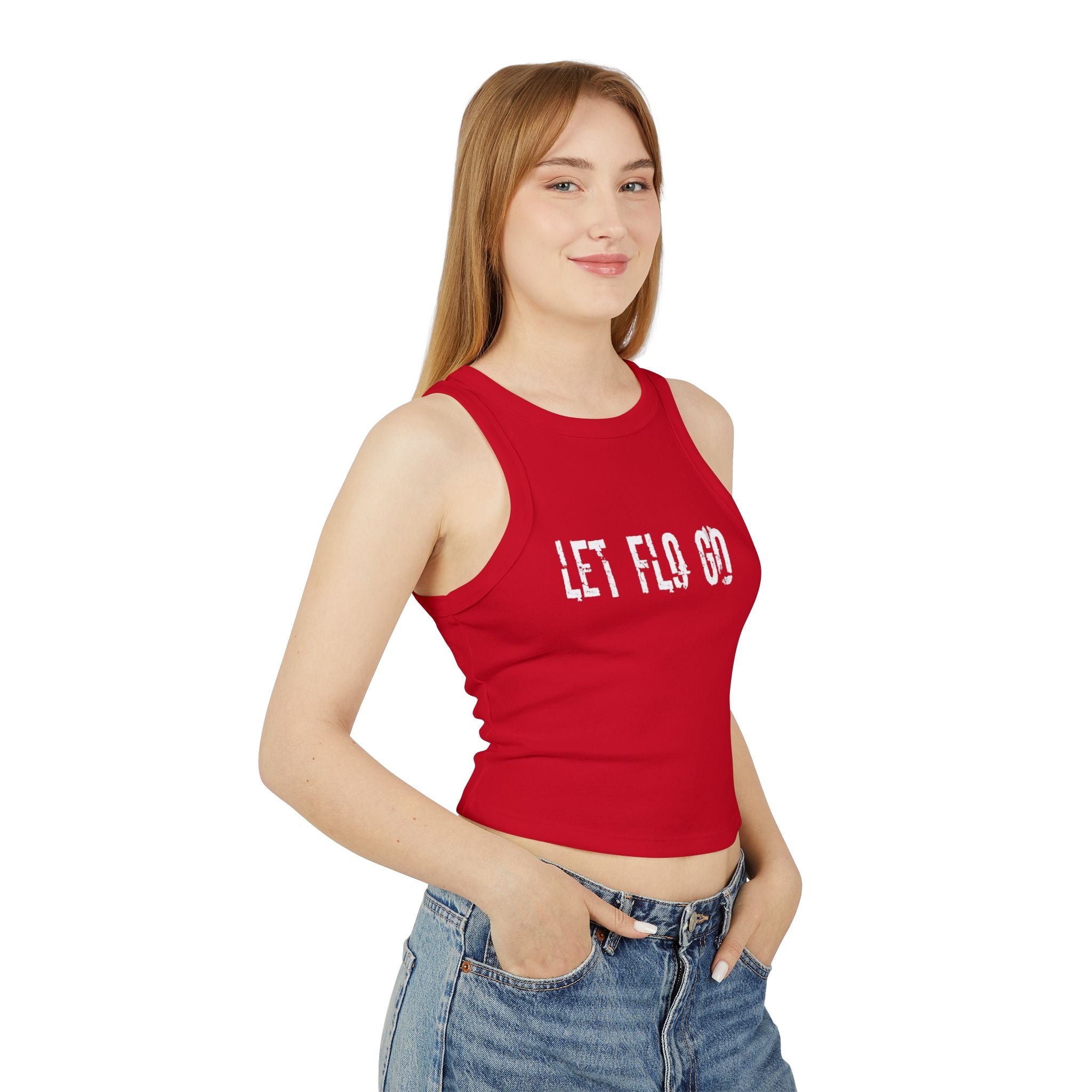 "Let Flo Go" Micro Tank Top