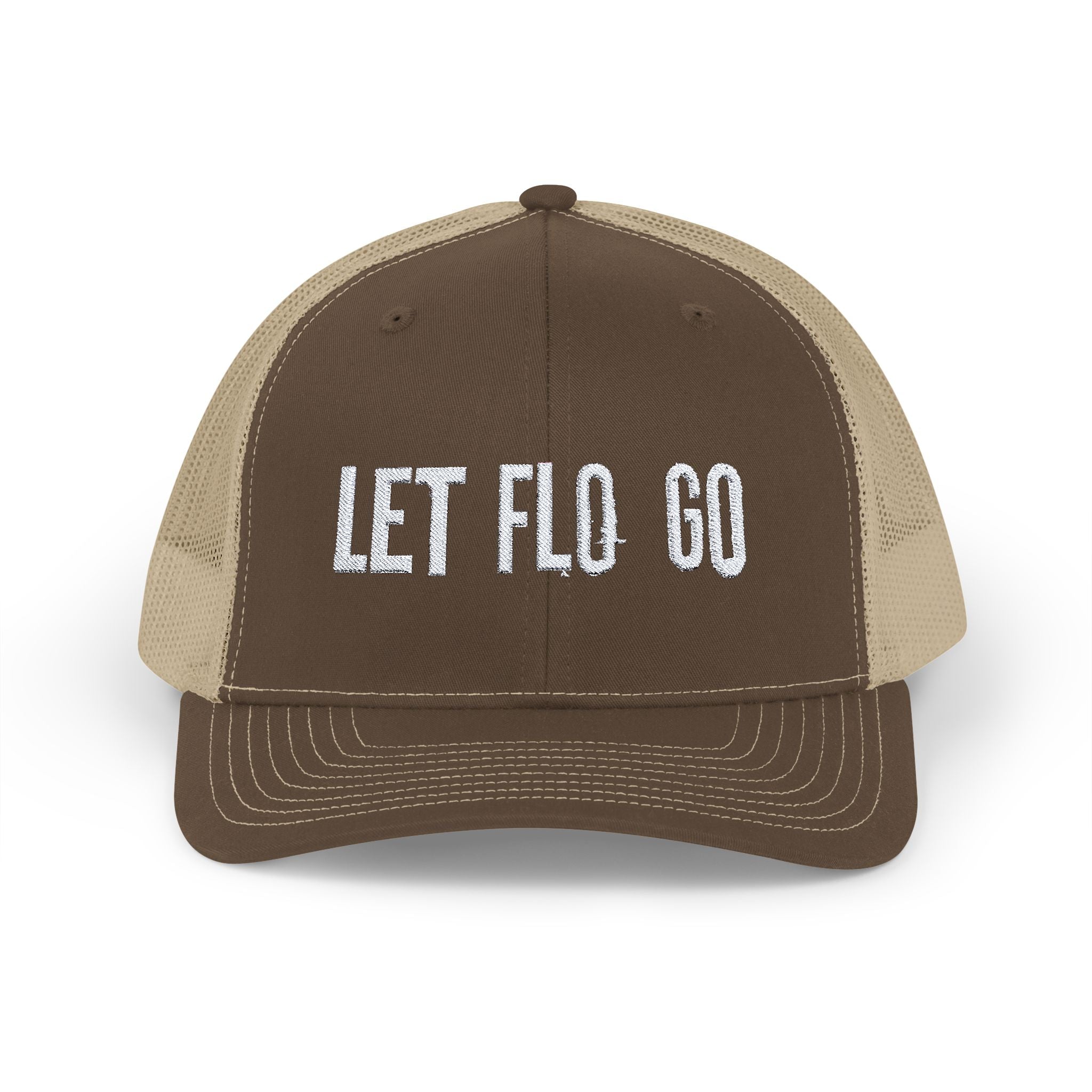 Embroidered Trucker Hat White LFG Logo