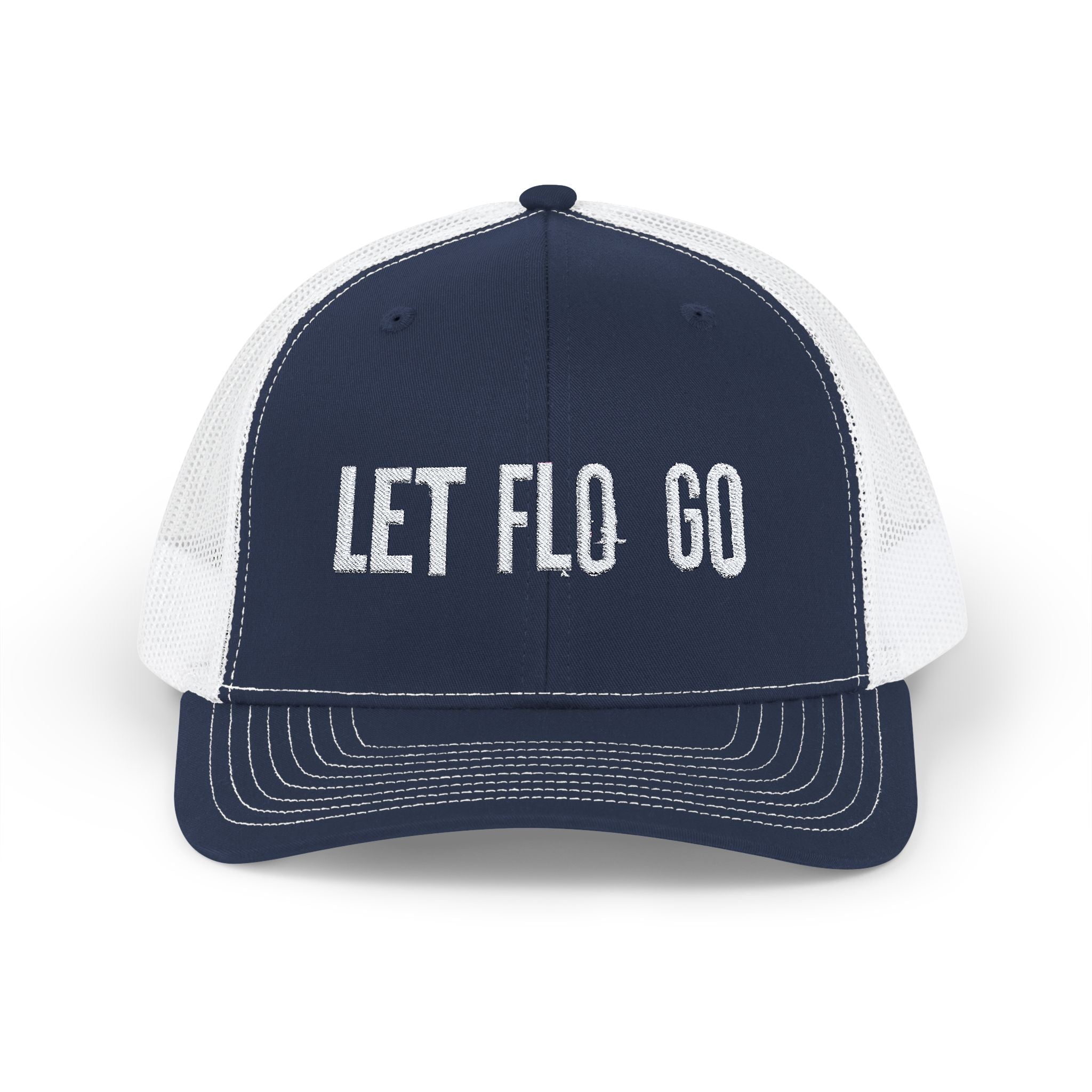 Embroidered Trucker Hat White LFG Logo