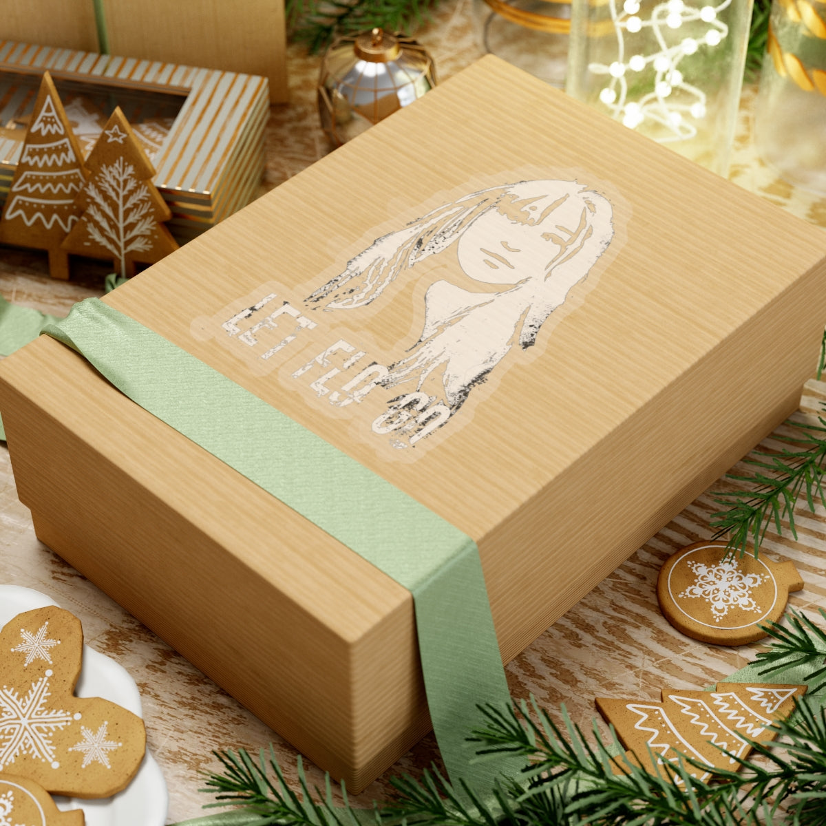 Let Flo Go Face Sticker