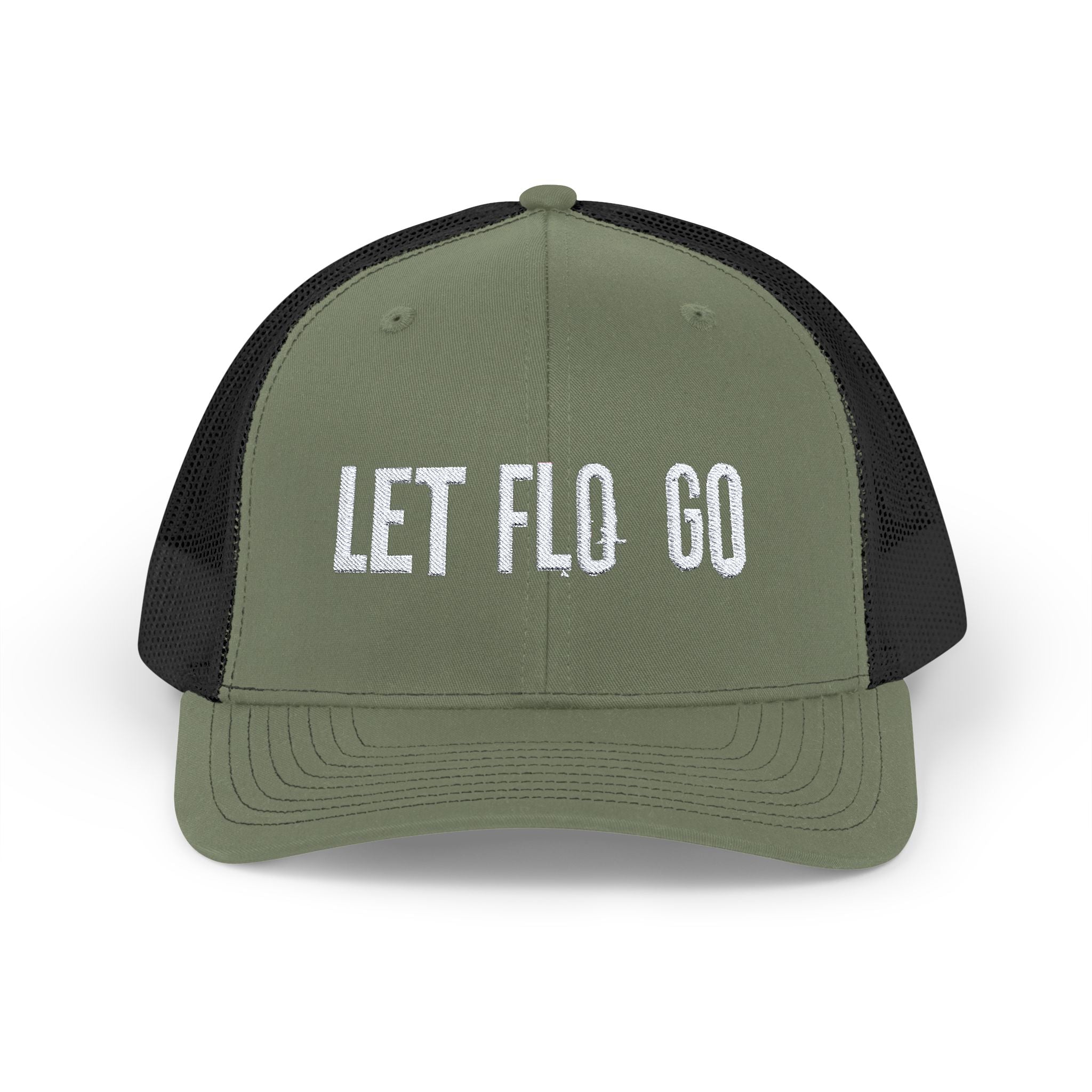 Embroidered Trucker Hat White LFG Logo