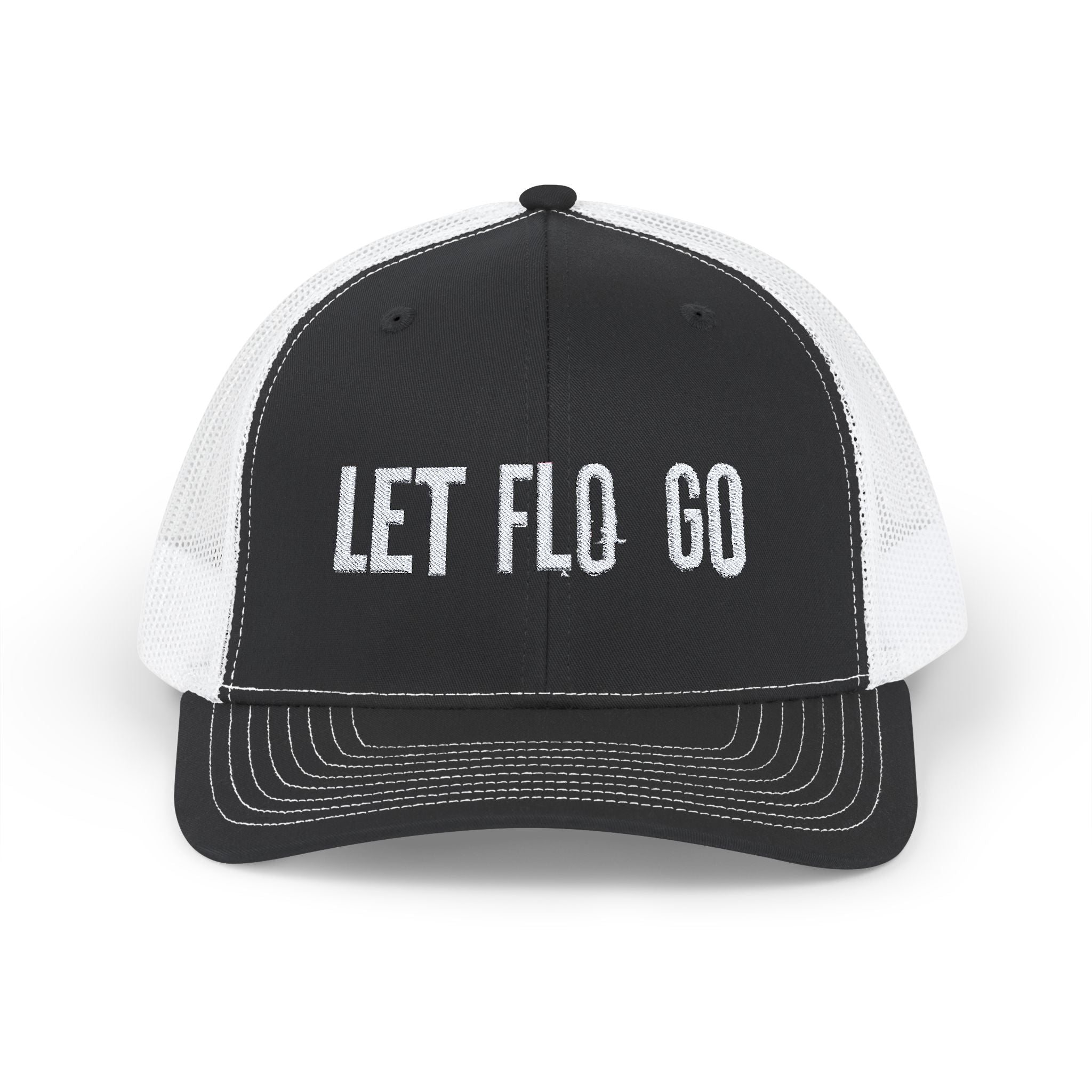 Embroidered Trucker Hat White LFG Logo